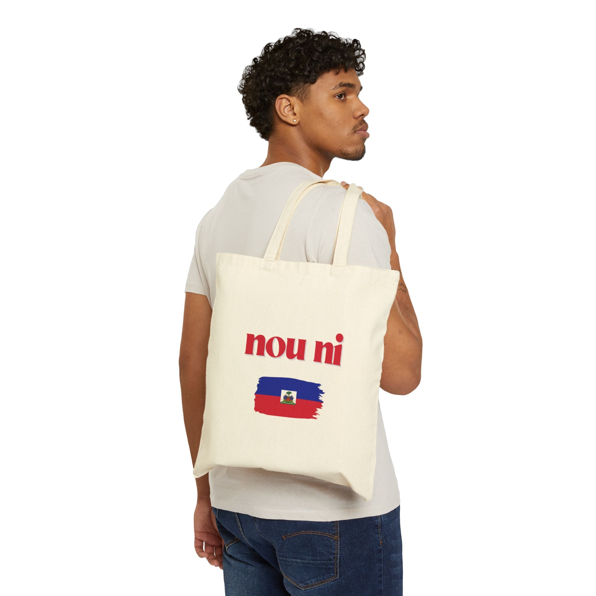 Haitian Pate Canvas Tote — "But have you had a Haitian Pate?" / Nou Ni Flag Market Bag