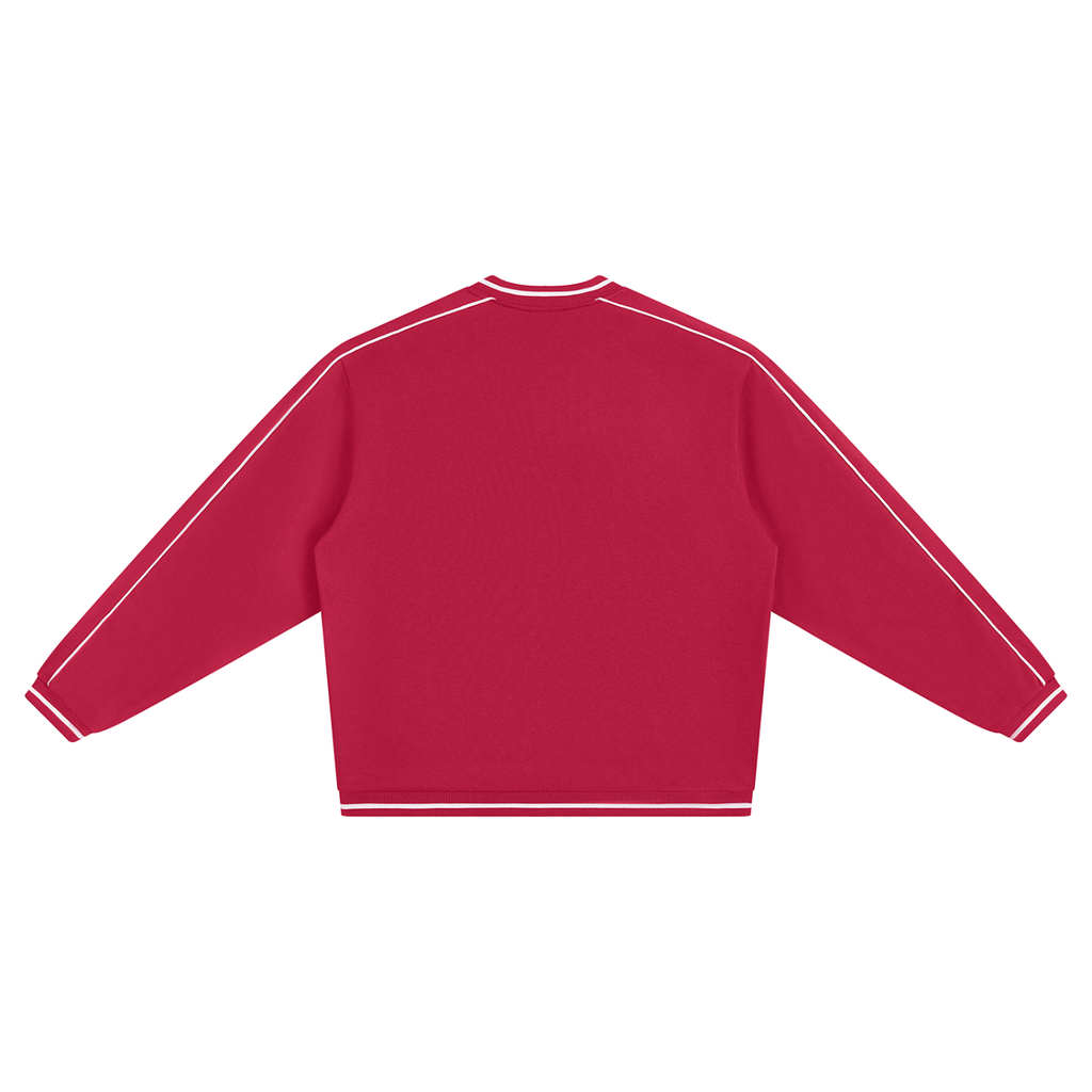 Unisex Color Block V-Neck Sweatshirt