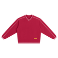 Unisex Color Block V-Neck Sweatshirt