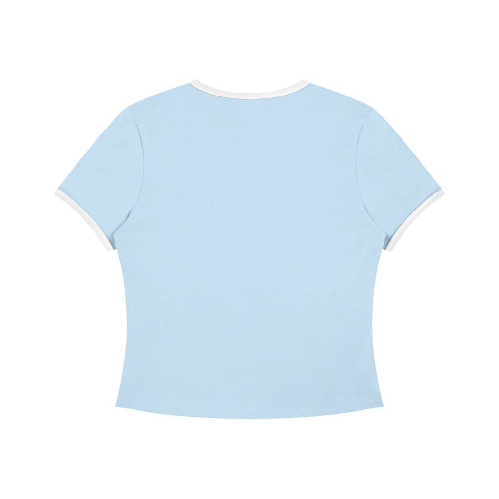 Women’s Color Block Crop T-Shirt
