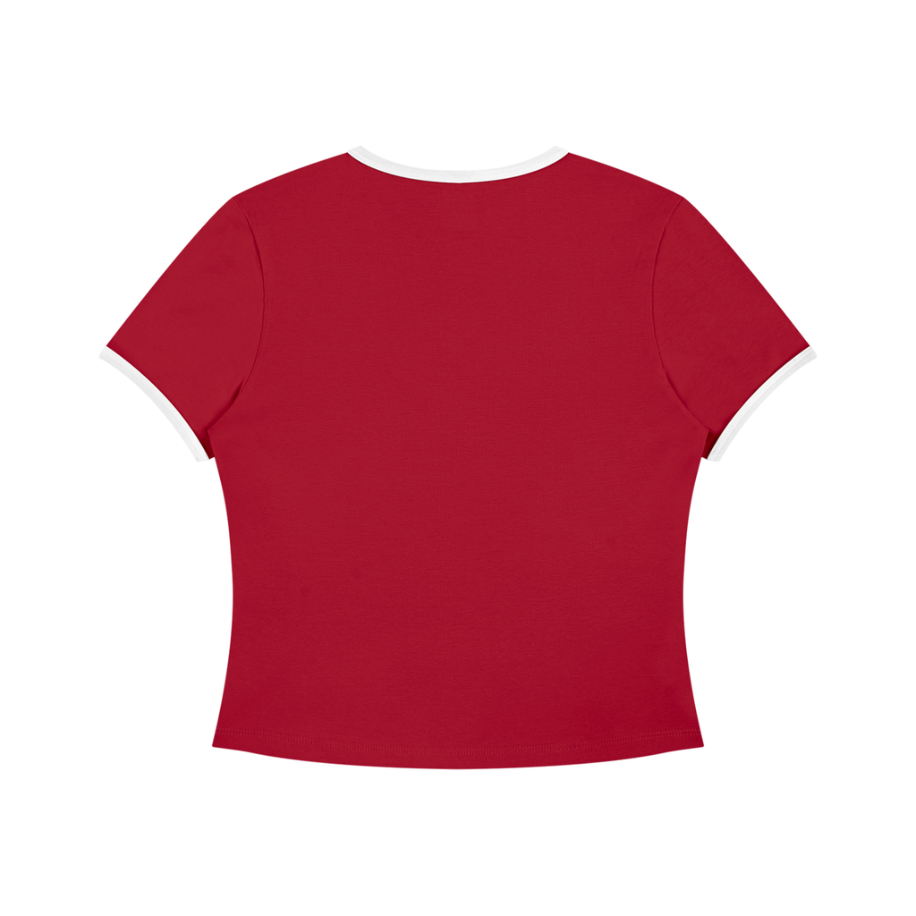 Women’s Color Block Crop T-Shirt