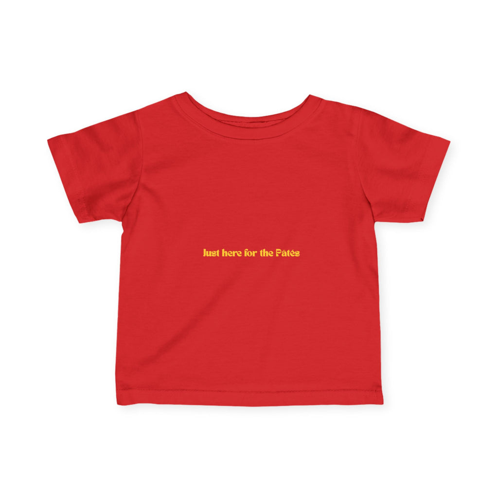 Infant Tee "Just Here for the Pâté" Graphic Baby Shirt