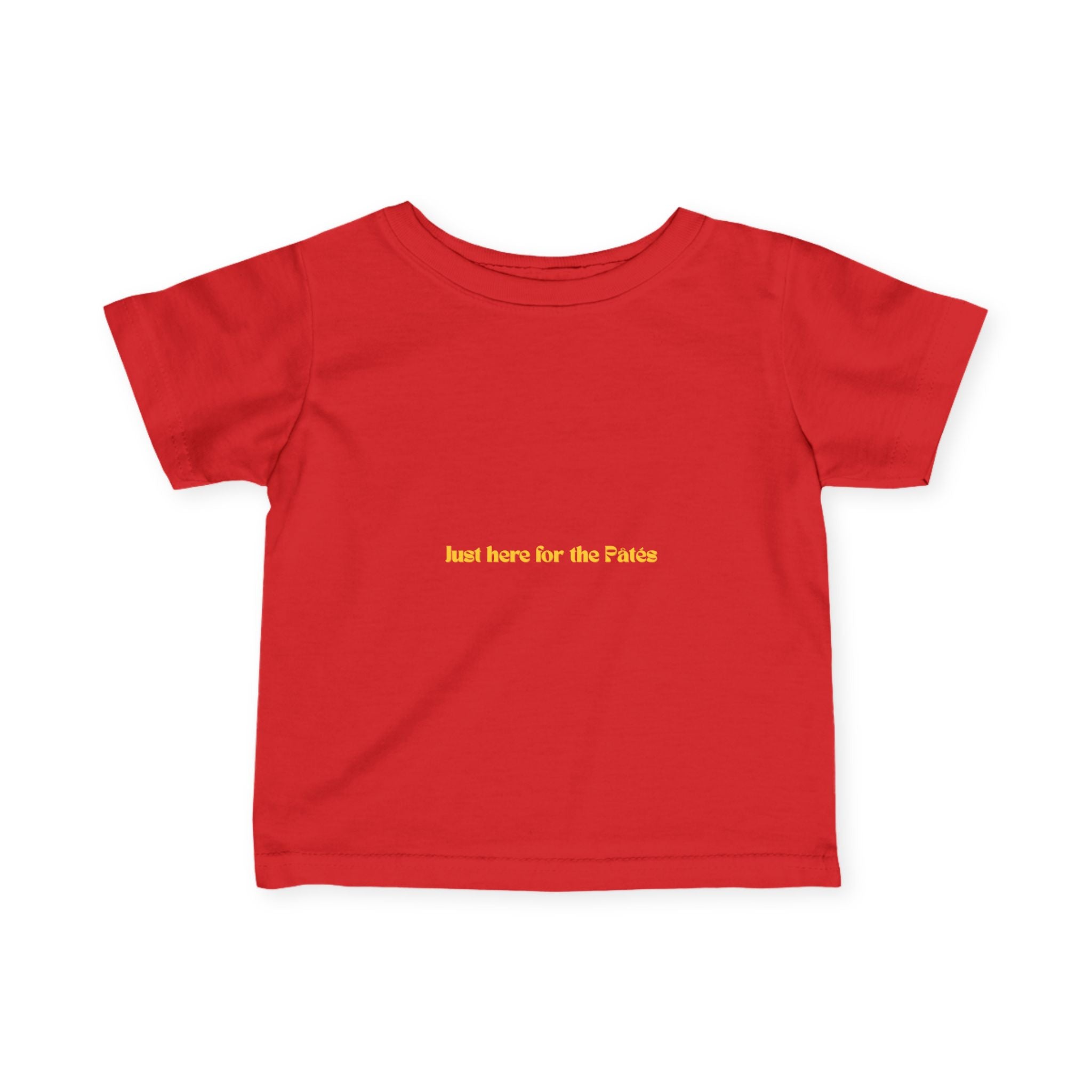 Infant Tee "Just Here for the Pâté" Graphic Baby Shirt