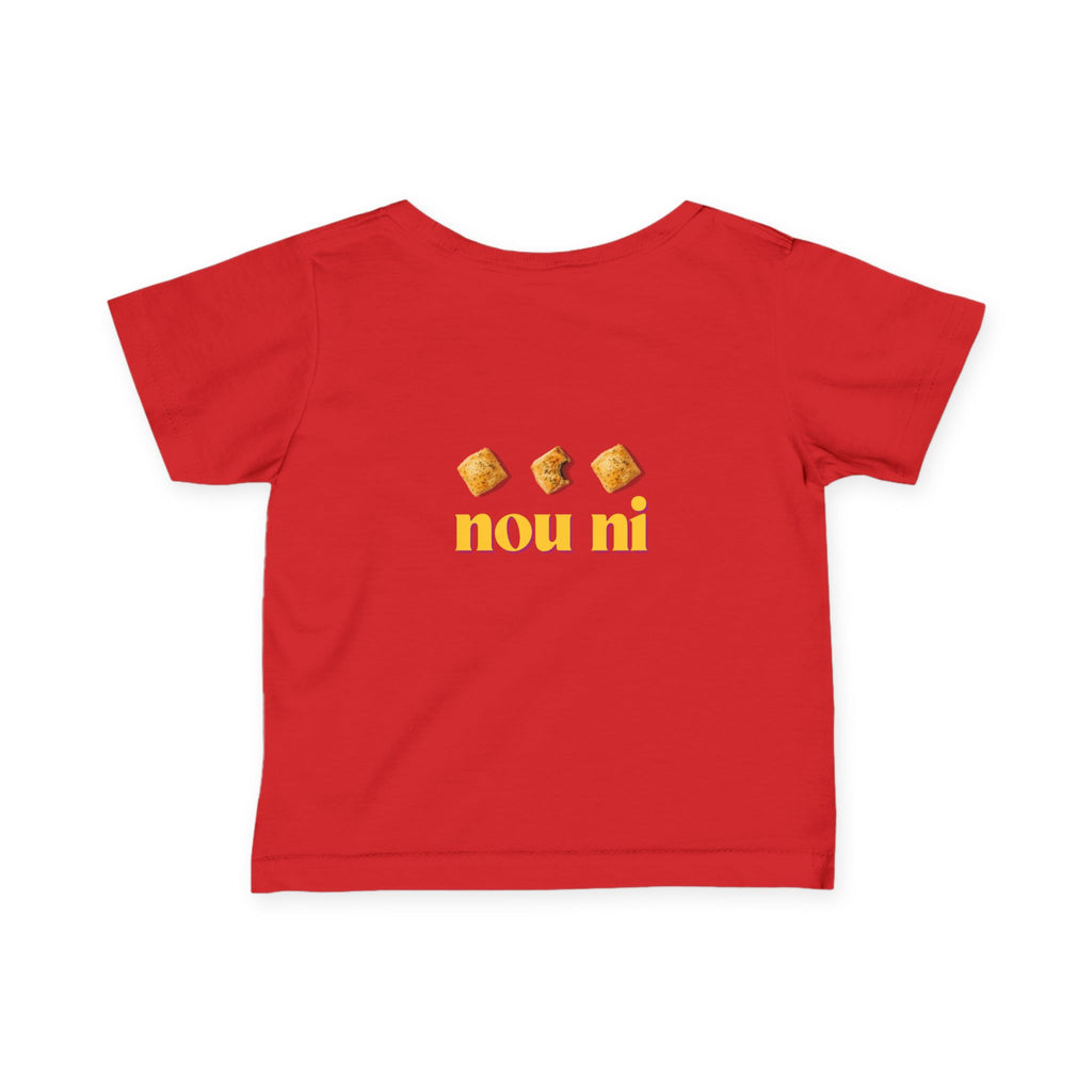 Infant Tee "Just Here for the Pâté" Graphic Baby Shirt