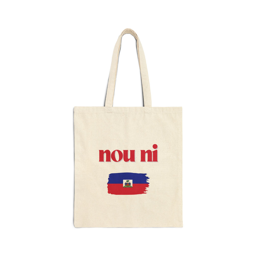 Haitian Pate Canvas Tote — "But have you had a Haitian Pate?" / Nou Ni Flag Market Bag