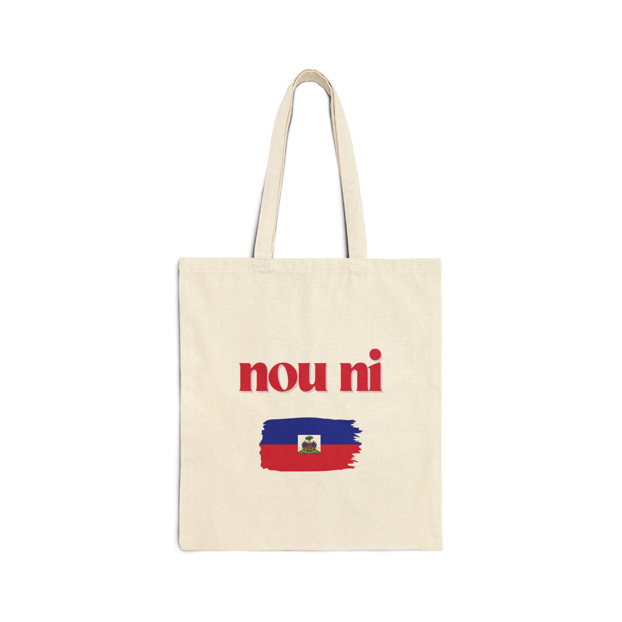 Haitian Pate Canvas Tote — "But have you had a Haitian Pate?" / Nou Ni Flag Market Bag