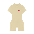 Women's Quarter-Zip Short Sleeve Romper