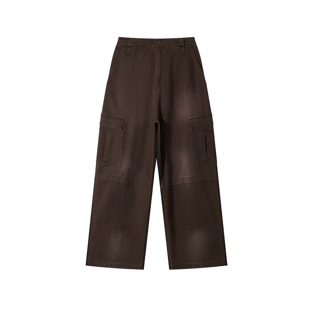 Unisex Sunfade Washed Fleece Cargo Pants