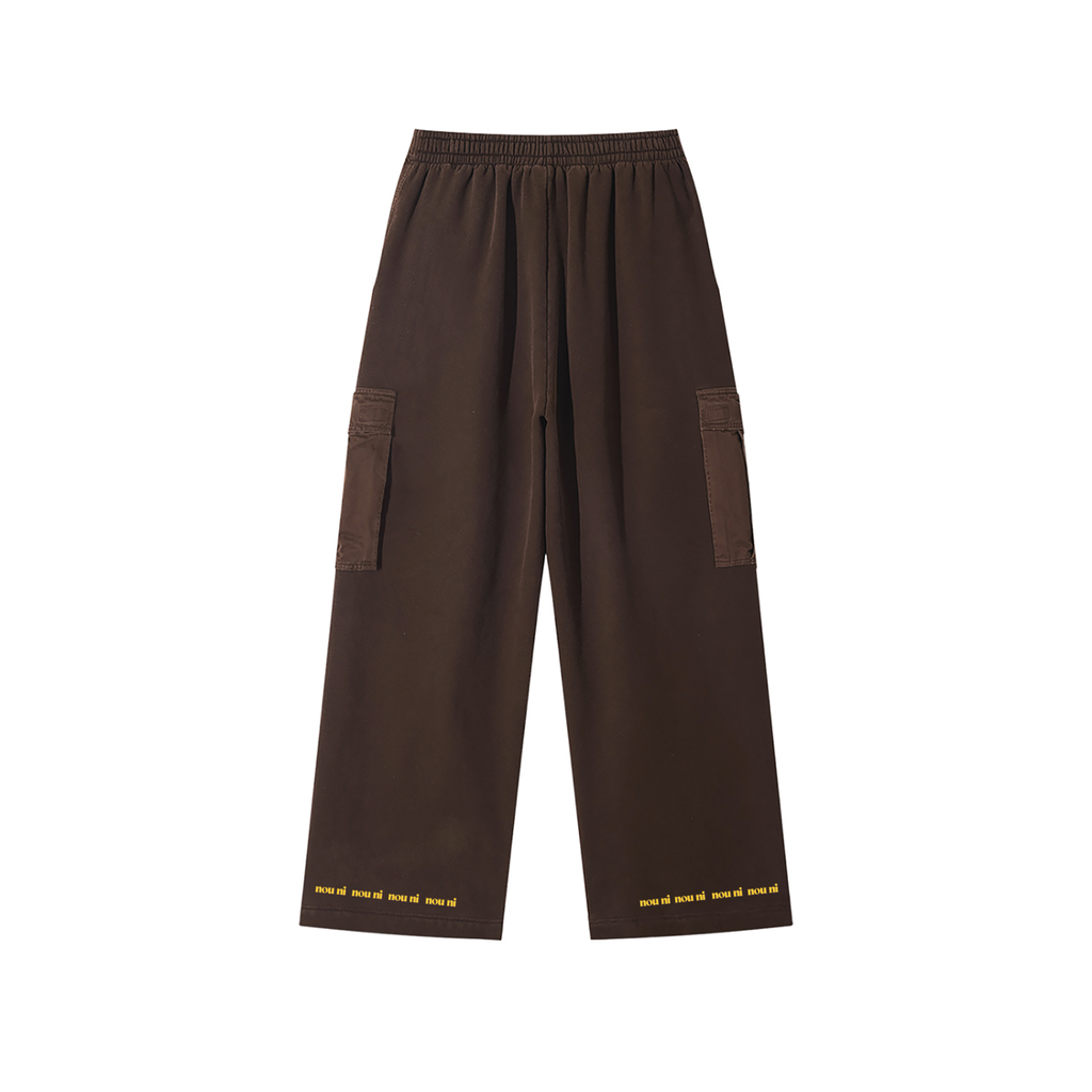 Unisex Sunfade Washed Fleece Cargo Pants
