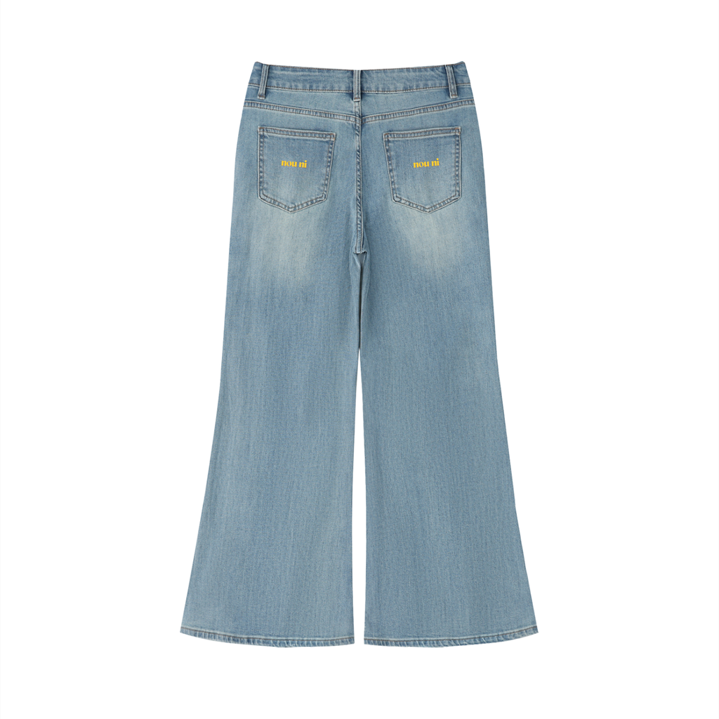 Women's Vintage Wash Flared Leg Jeans