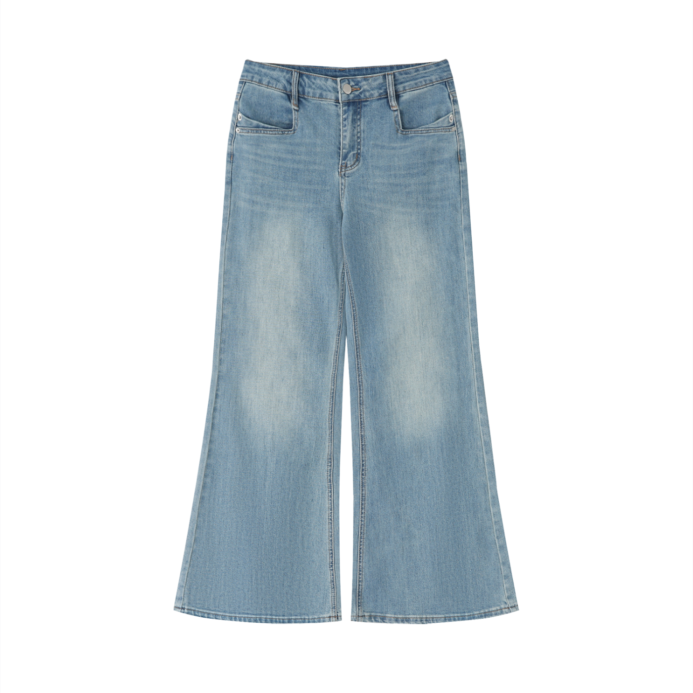Women's Vintage Wash Flared Leg Jeans