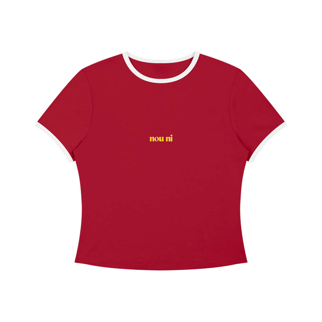 Women’s Color Block Crop T-Shirt