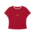 Women’s Color Block Crop T-Shirt
