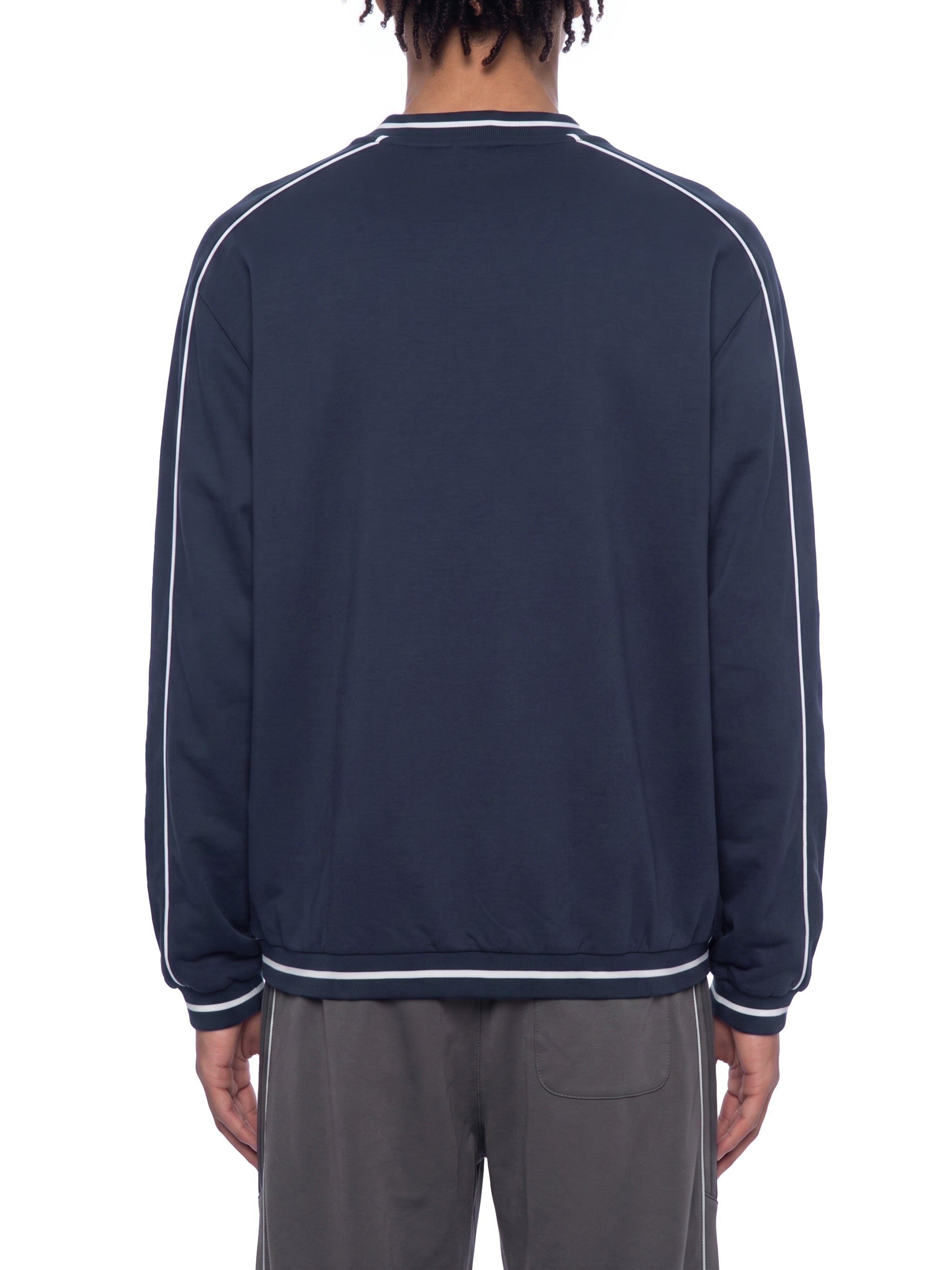 Unisex Color Block V-Neck Sweatshirt